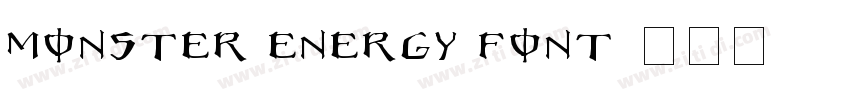 Monster Energy Font字体转换